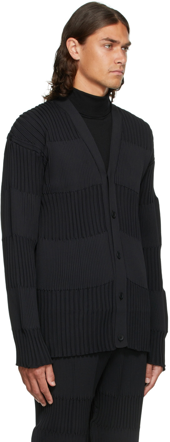 CFCL Black Fluted Cardigan CFCL