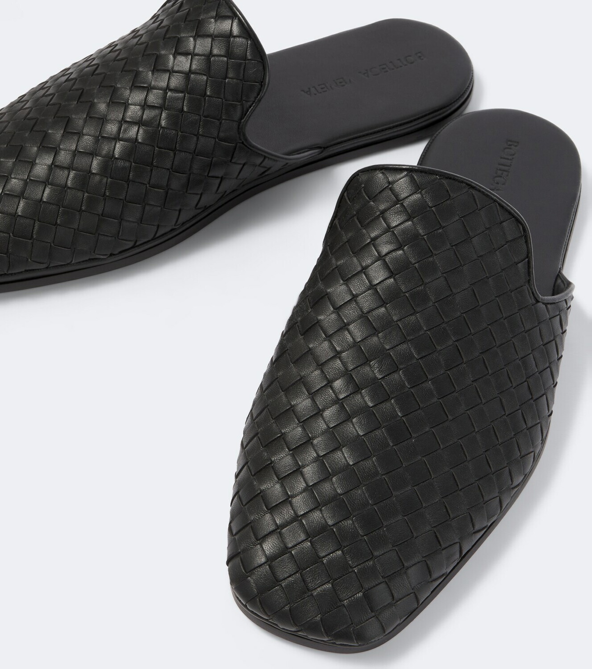 Bottega Veneta Palazzo Intrecciato leather mules