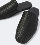 Bottega Veneta Palazzo Intrecciato leather mules