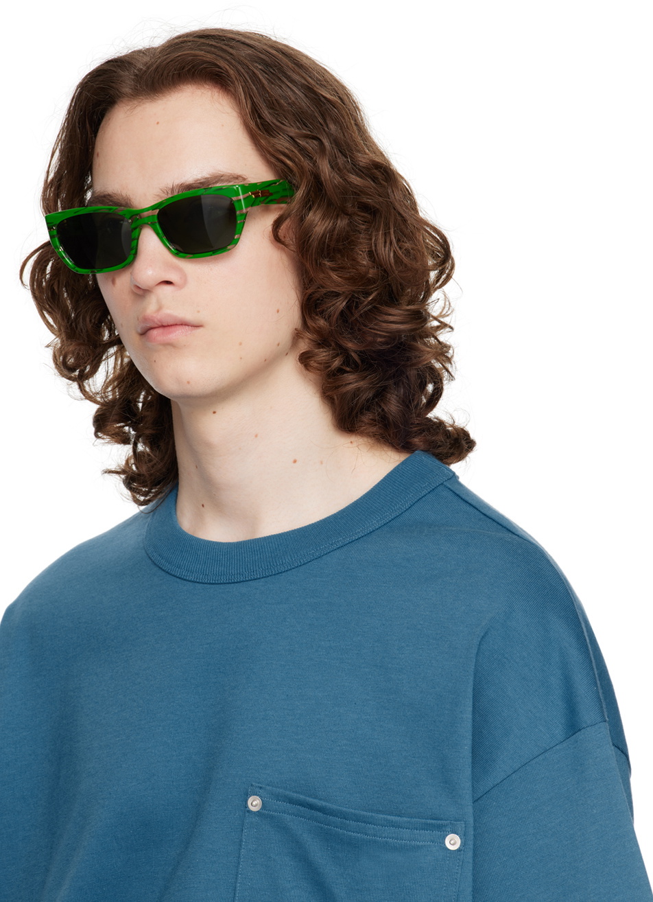 Bottega Veneta Green Square Sunglasses Bottega Veneta display picture 1