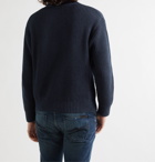 Nudie Jeans - Frank Indigo-Dyed Ribbed Organic Cotton Sweater - Blue