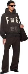 Fear of God Brown 'F Of G' Classic Half Raglan Hoodie