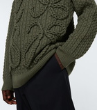 Loewe - Cable-knitted Anagram sweater