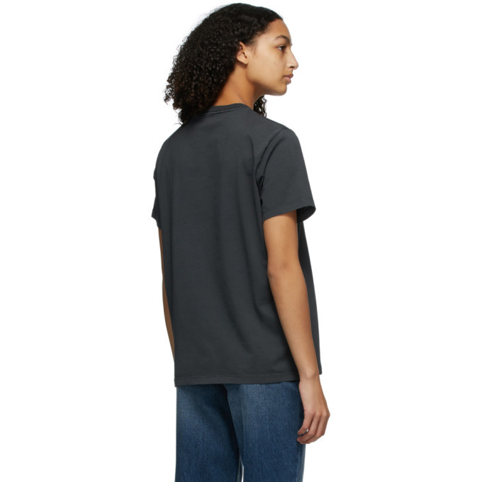 GANNI Grey Smiley T-Shirt GANNI