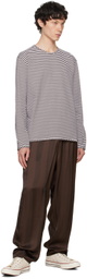 SUNNEI Brown & White Classic Long Sleeve T-Shirt
