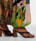 Gianvito Rossi Braided leather thong sandals