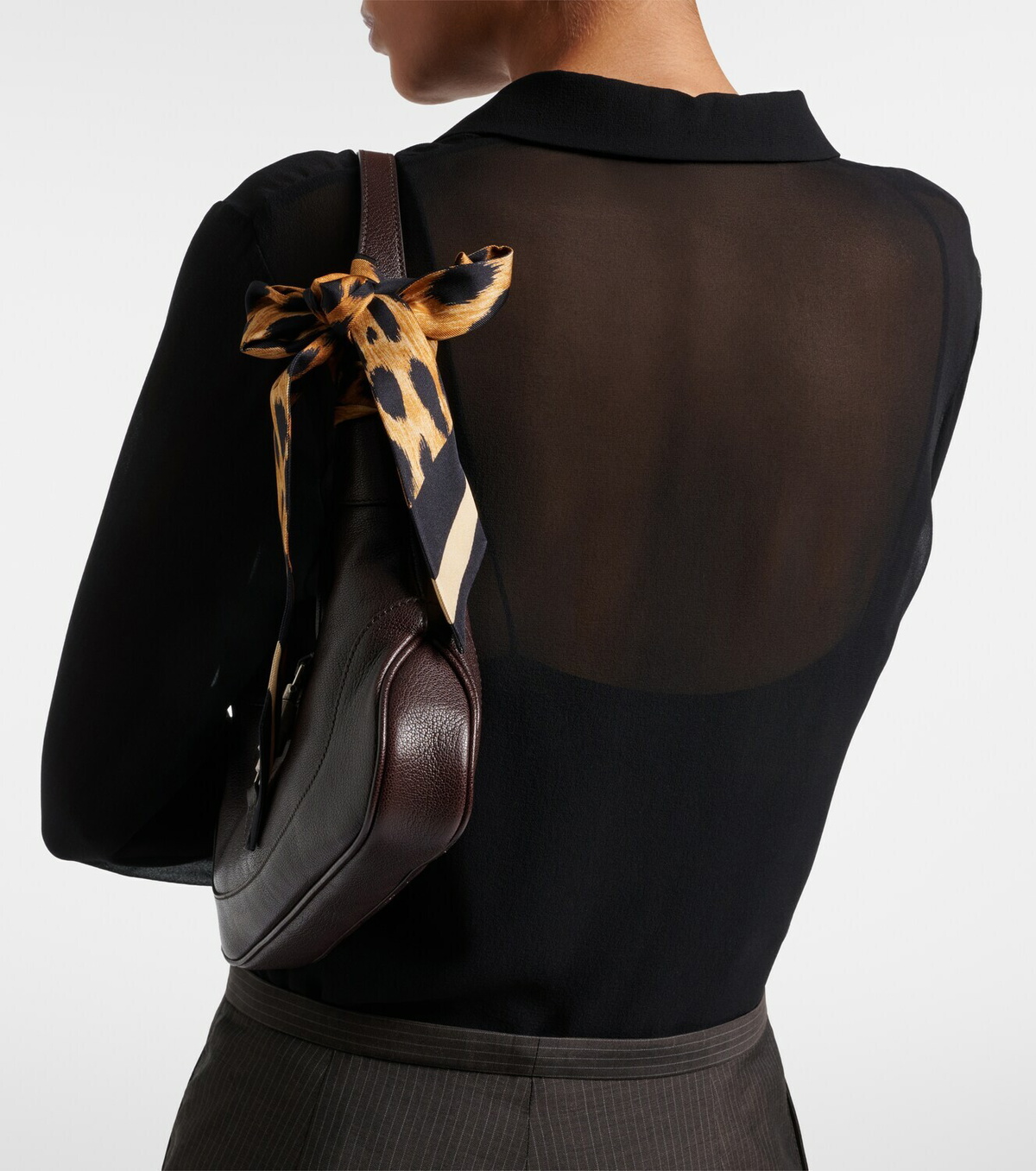 Gucci Leopard-print silk twill scarf
