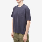 Visvim Men's Distressed Amplus T-Shirt in Navy