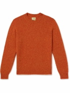 De Bonne Facture - Brushed-Wool Sweater - Orange