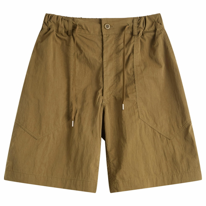 Photo: FrizmWORKS Men's Cotton Nylon Fatigue Shorts in Olive