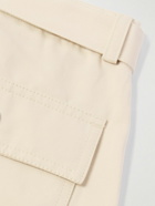 Jacquemus - Tapered Belted Cotton and Linen-Blend Twill Cargo Trousers - Neutrals