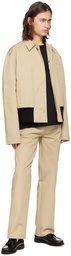 Le PÈRE Beige Rib Jacket