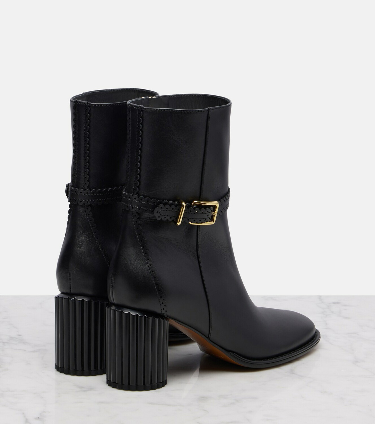 Zimmermann Eddie 70 leather ankle boots