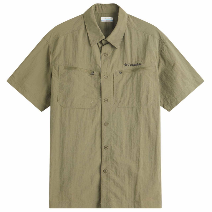 Photo: Columbia Men's Mountaindale™ Short Sleeve Shirt in Stone Green