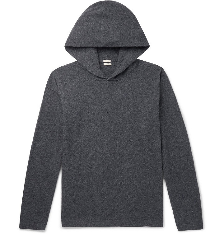 Photo: Massimo Alba - Mélange Wool and Cashmere-Blend Hoodie - Men - Charcoal