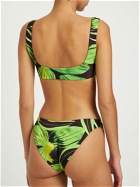 LOUISA BALLOU Scoop Printed Bikini Top