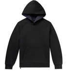 Theory - Reversible Cotton-Blend Jersey and Stretch-Shell Hoodie - Black