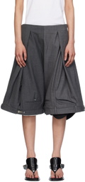 HODAKOVA Gray Suit Trouser Shorts