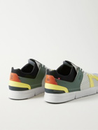 ON - The Roger Clubhouse Colour-Block Faux Leather and Mesh Tennis Sneakers - Gray