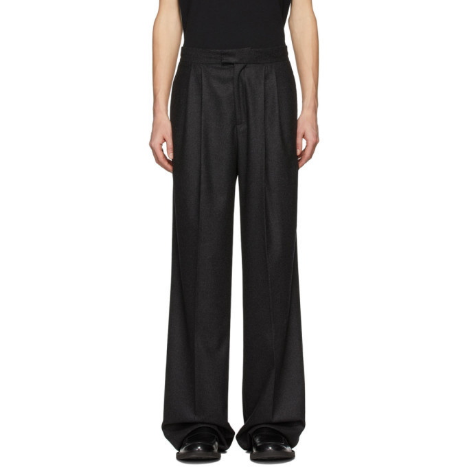 Photo: Bottega Veneta Black Cashmere Wide-Leg Trousers