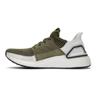 adidas Originals Khaki and White UltraBOOST 19 Sneakers