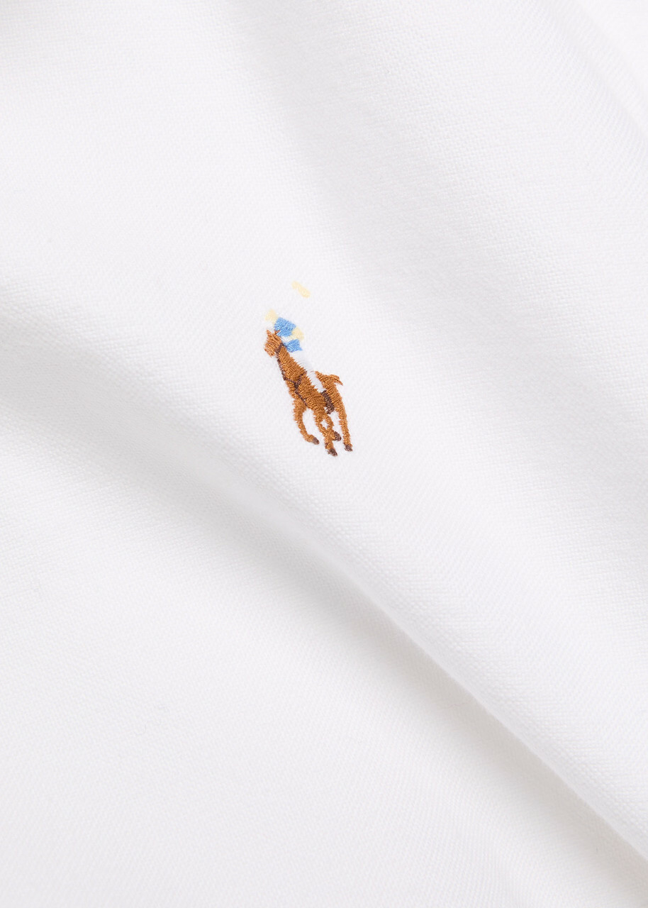 Polo Ralph Lauren Belted Cotton Midi Shirt Dress White