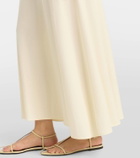 Jil Sander Layered crêpe maxi dress