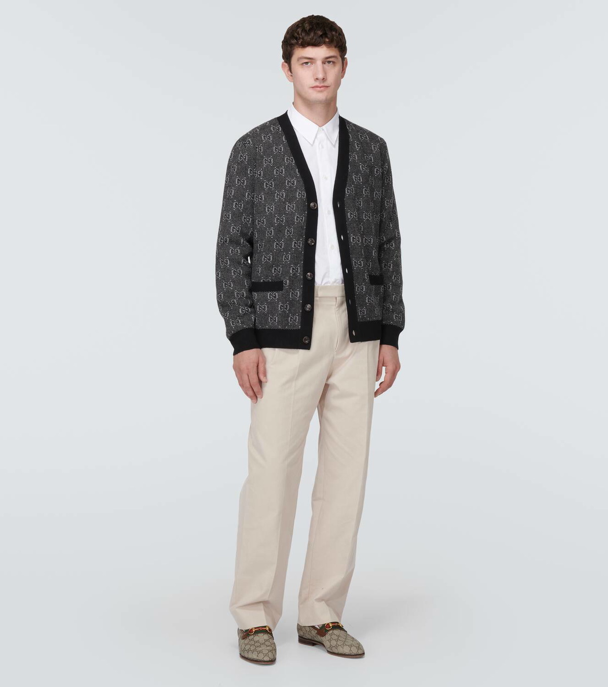 Gucci Jacquard Wool Cardigan Gucci