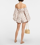 Agua by Agua Bendita Toronjil printed high-rise shorts
