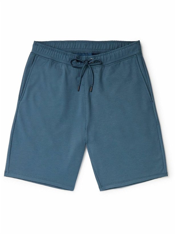 Photo: Sunspel - Active Straight-Leg Cotton-Jersey Shorts - Gray