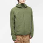 Moncler Grenoble Men's Rals Embossed Logo Shell Jacket in Green