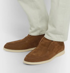 Loro Piana - Open Walk Suede Boots - Light brown
