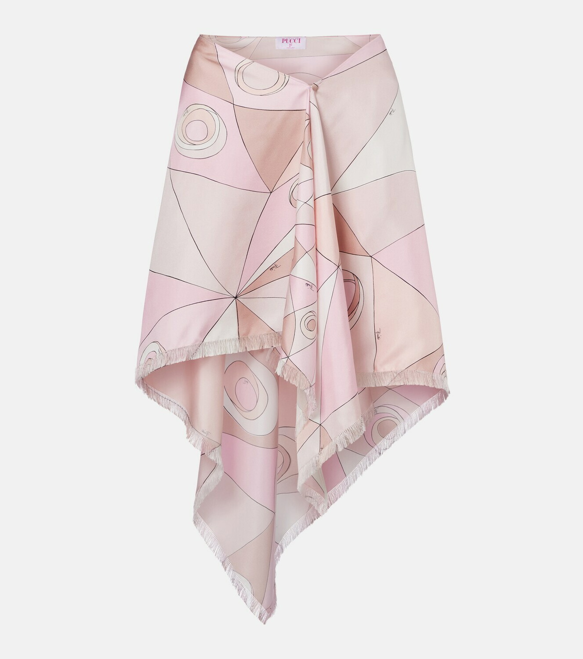 Pucci Occhi silk twill midi skirt