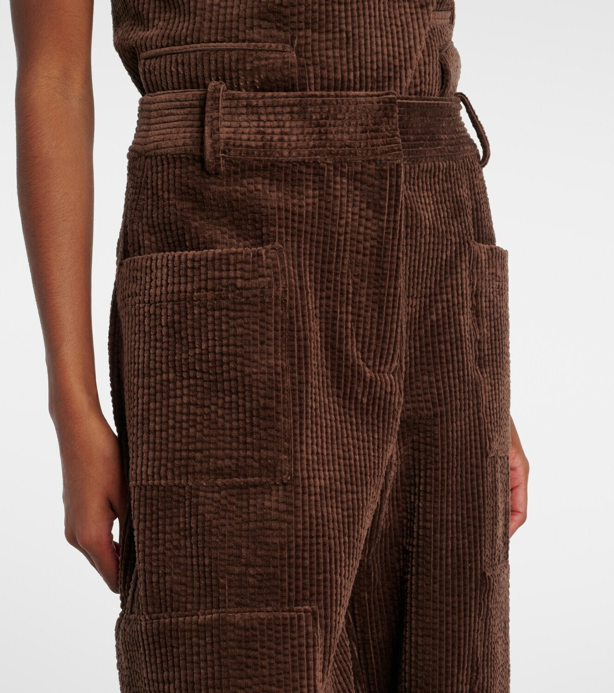 Ganni Cotton corduroy cargo pants