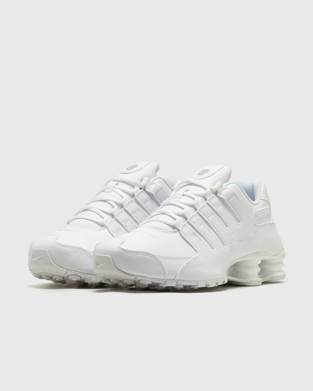 all white nike shox for men