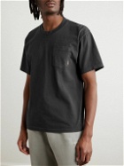 Cherry Los Angeles - Logo-Appliquéd Garment-Dyed Cotton-Jersey T-Shirt - Black