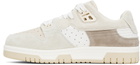 Acne Studios White & Beige Low Top Sneakers