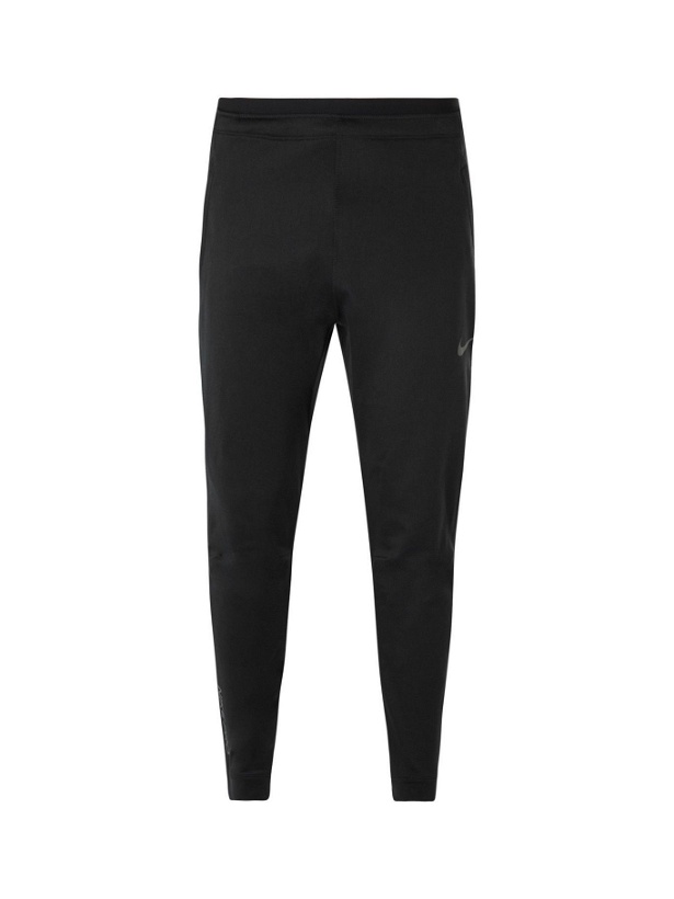 Photo: Nike Training - Pro Tapered Stretch-Jersey Sweatpants - Black