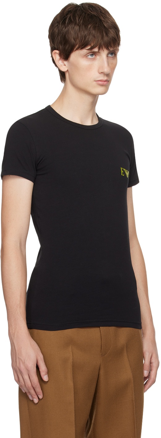 Emporio Armani Two-Pack Black T-Shirts
