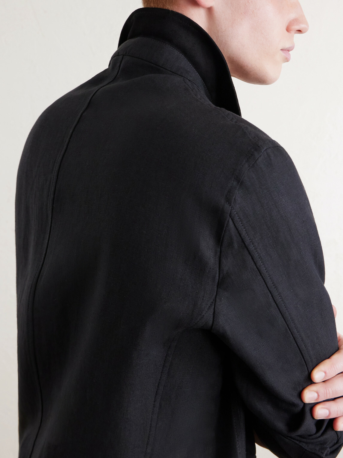 J. Mueser - Safari Linen Jacket - Black