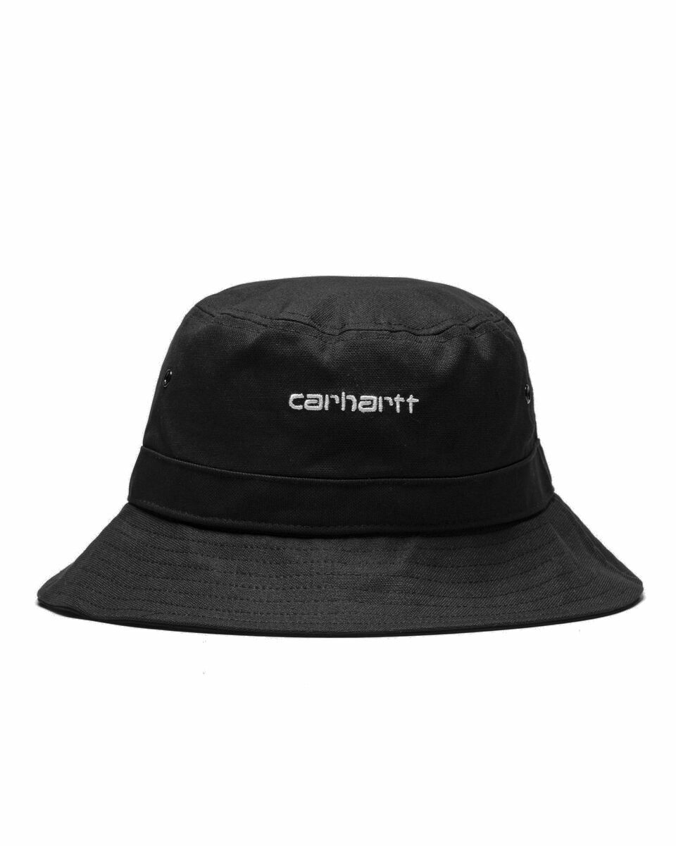 Photo: Carhartt Wip Script Bucket Hat Black - Mens - Hats