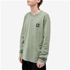 Stone Island Men's Long Sleeve Patch T-Shirt in Sage