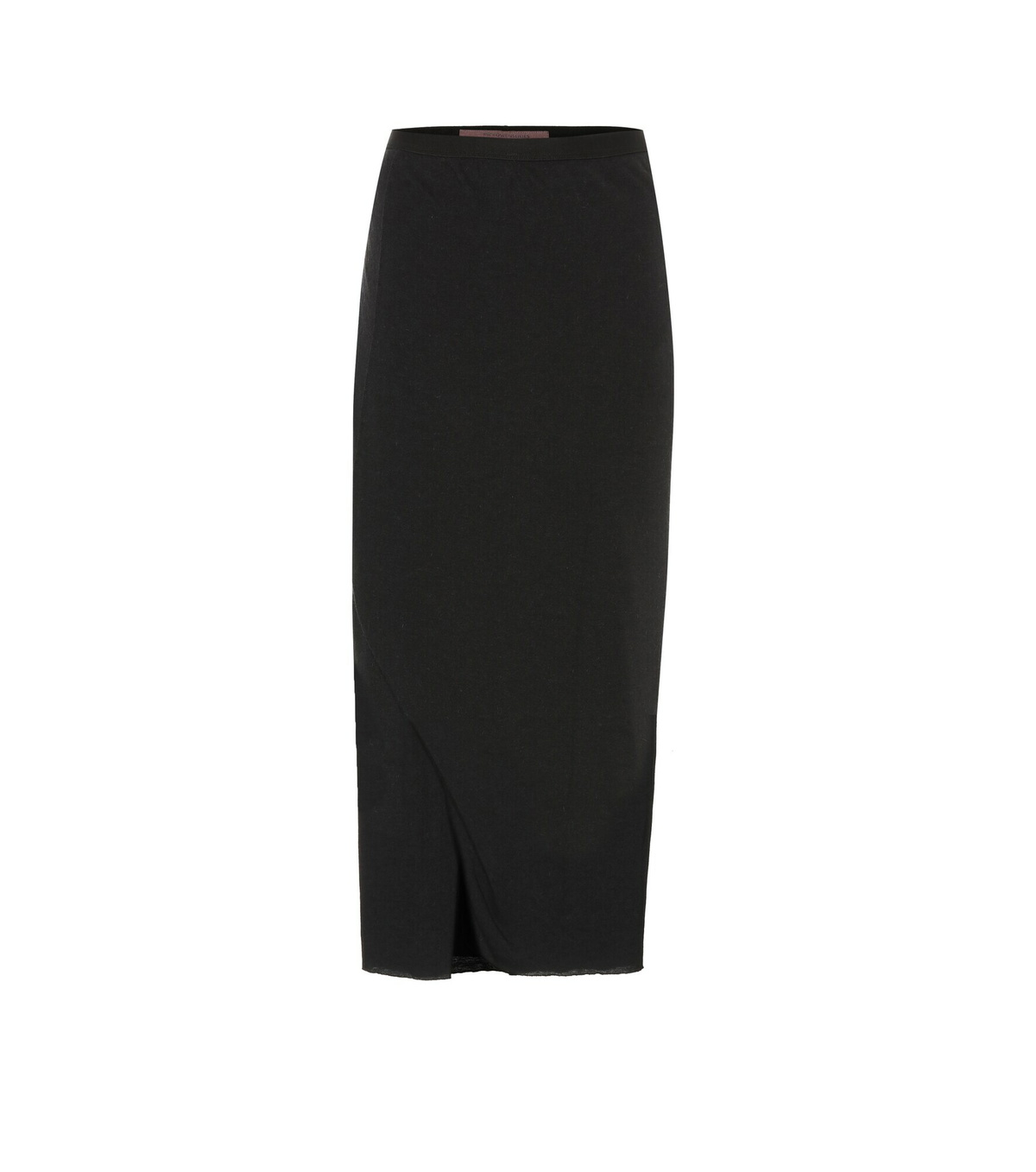 RICK OWENS LILIES Size 4 Twist Edfu White Jersey Asymmetrical Long Skirt main image 1