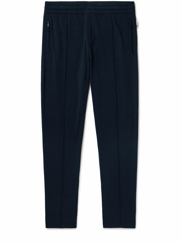 Photo: Orlebar Brown - Struma Tapered Merino Wool Trousers - Blue