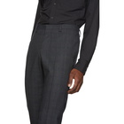 Tiger of Sweden Navy Wool Check Todd Trousers