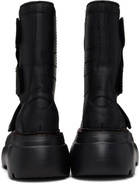 R13 Black Chunky Racing Boots