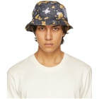 MCQ Grey and Yellow Ripstop Bucket Hat