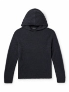 James Perse - Ribbed Cashmere Hoodie - Black