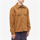 MHL by Margaret Howell Men's Drawcord Overshirt in Nut