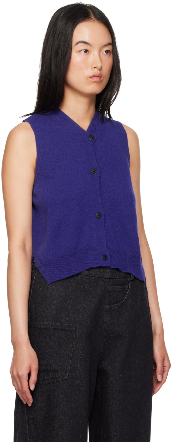 Cordera Blue Merino Wool Vest
